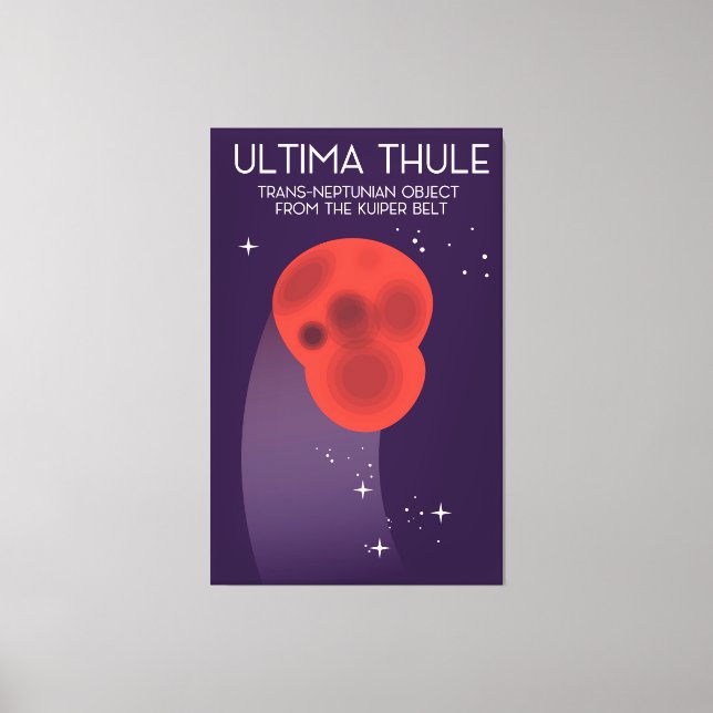 Toile Ultima Thule Ceinture de Keiper art spatial (Recto)