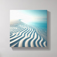 Ultra-minimaliste Ondulations de Sable Blanc à l'I