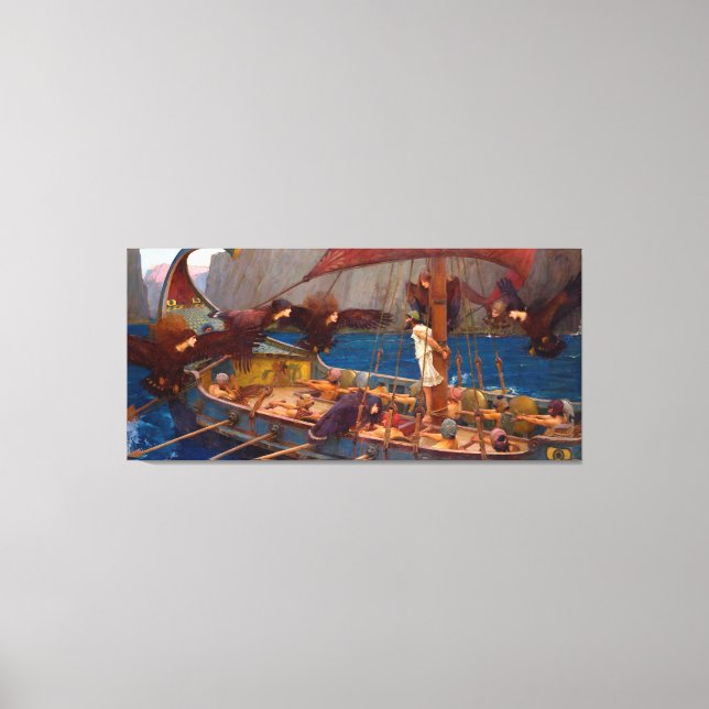 Toile Ulysse et les sirènes (1891) (Recto)