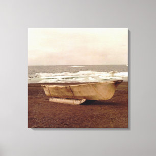 Toile Umiak, Walrus Skin Whalers Bateau Pt. Barrow Quad