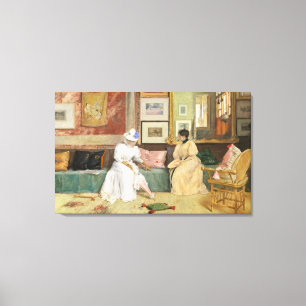 Toile Un appel amical, 1895 (huile sur la toile)