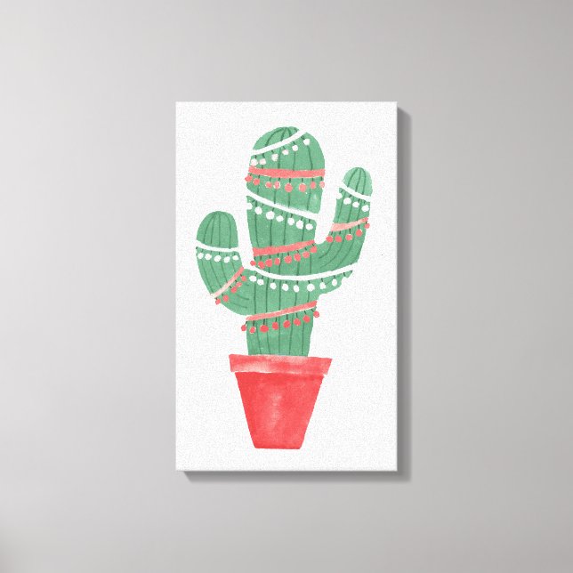 Toile Un arbre de Noël très cactus (Recto)