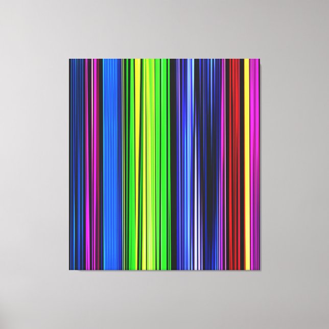 Toile Un Arc En Ciel De Stripes - LGBTQIA (Recto)