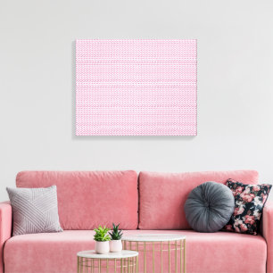 Toile un arrière - plan rose et blanc aux lignes ondulée