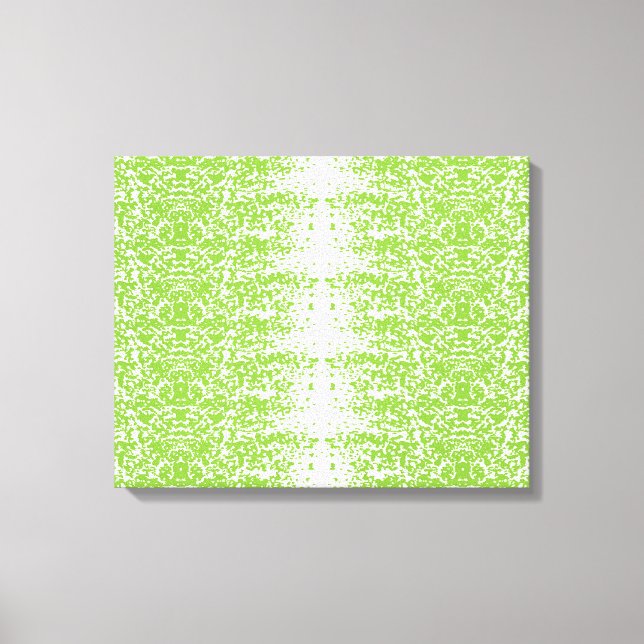 Toile un arrière - plan vert et blanc avec des petits po (Recto)