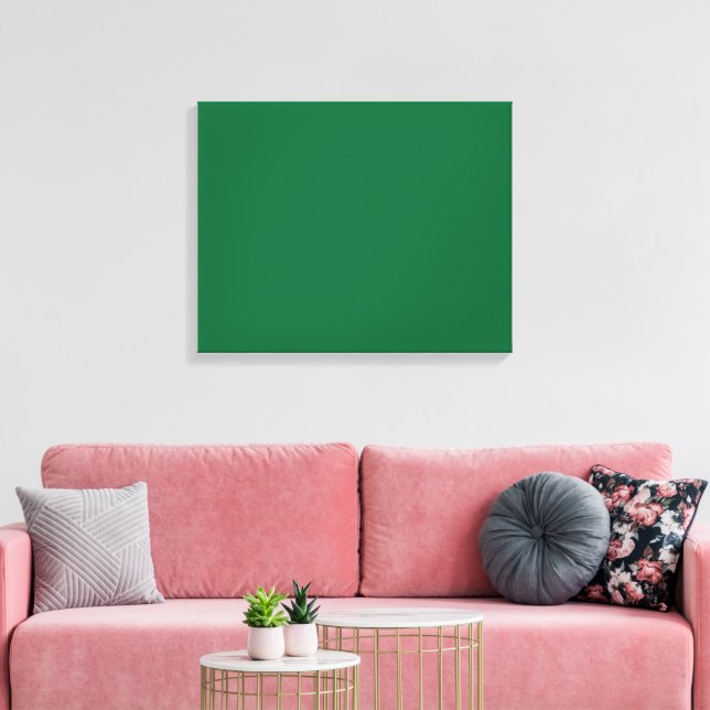 Toile Un arrière - plan vert profond contrasté par un bl (Insitu(Salon))