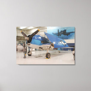 Toile Un avion de combat de la deuxième guerre mondiale
