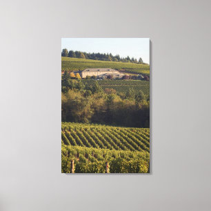 Toile Un bâtiment en bronzage au sommet du tir à l'arc s