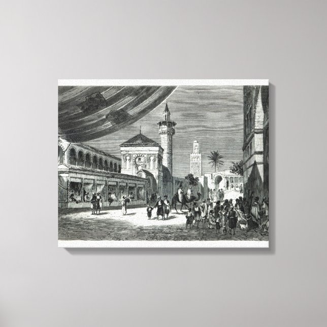 Toile Un bazar à Tunis (Recto)