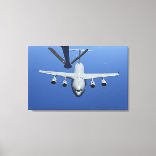 Toile Un C-17 Globemaster III approche le boom