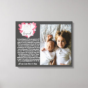 Toile Un cadeau photo grand-parent pour toutes les raiso