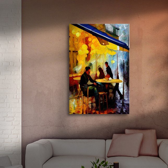 Toile Un café par moi-même (Créateur téléchargé)