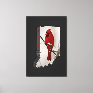 Toile Un cardinal dans la forme de l'Indiana
