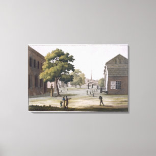 Toile Un carré du marché, Philadelphie, Pennsylvanie, de