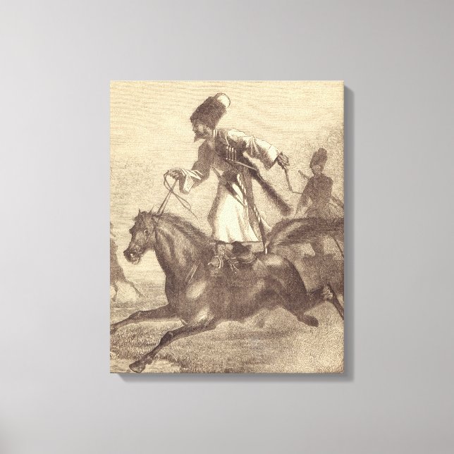 Toile Un cavalier cosaque (Recto)