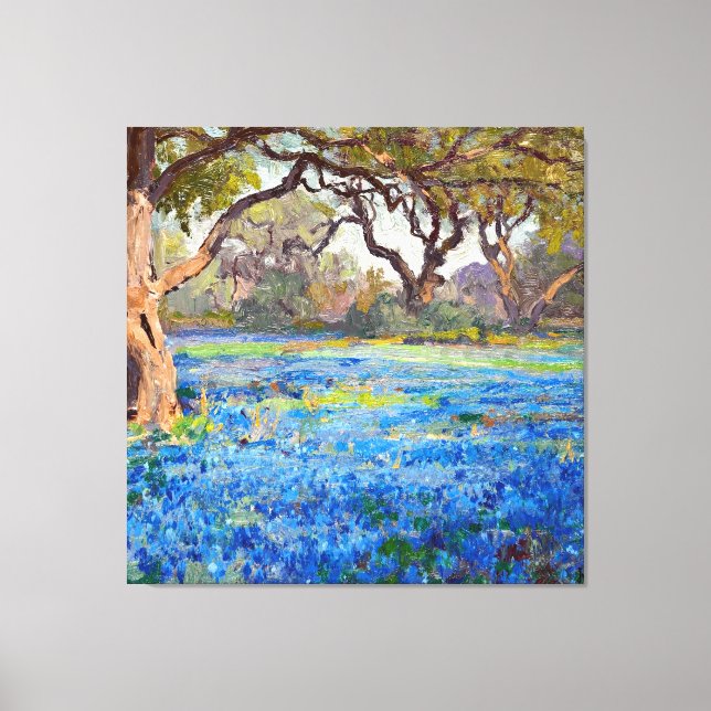 Toile Un champ de bleus à Alamo Heights, 1919, (Recto)