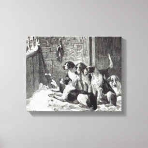 Toile Un chant de Noël, de "heure de loisirs", 1888