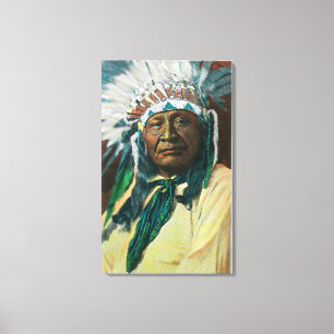 Toile Un chef indien PortraitColorado d'Arapahoe