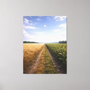 Toile Un chemin en avant – Paysage symbolique minimalist