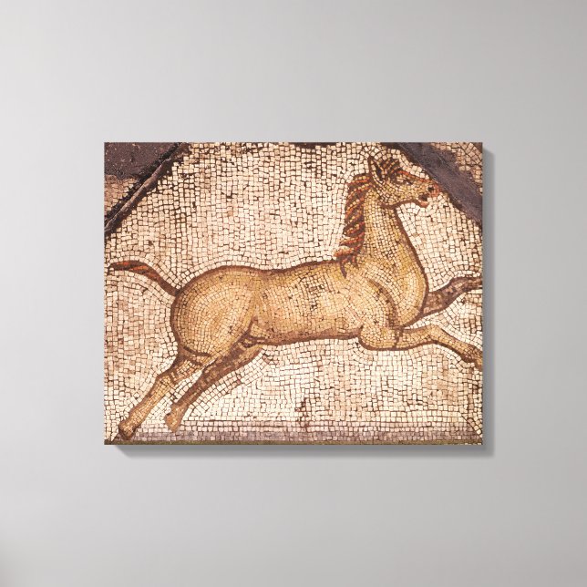 Toile Un cheval, détail d'Orphée Charme des animaux (Recto)