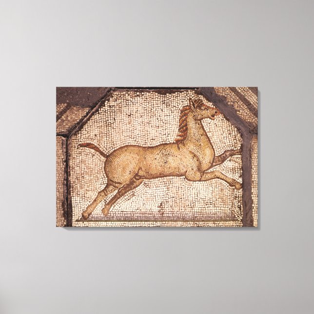 Toile Un cheval, détail d'Orphée Charme des animaux (Recto)