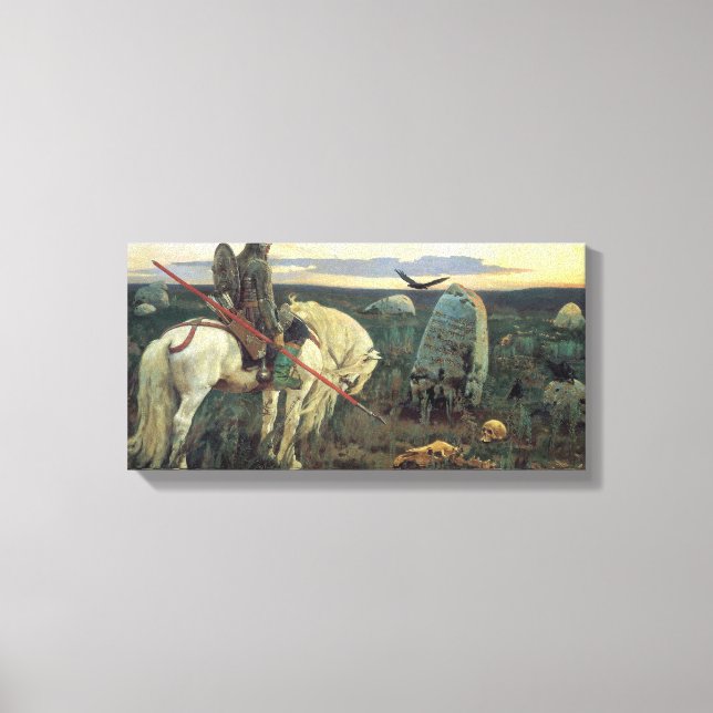Toile Un chevalier au carrefour (par Viktor Vasnetsov) (Recto)