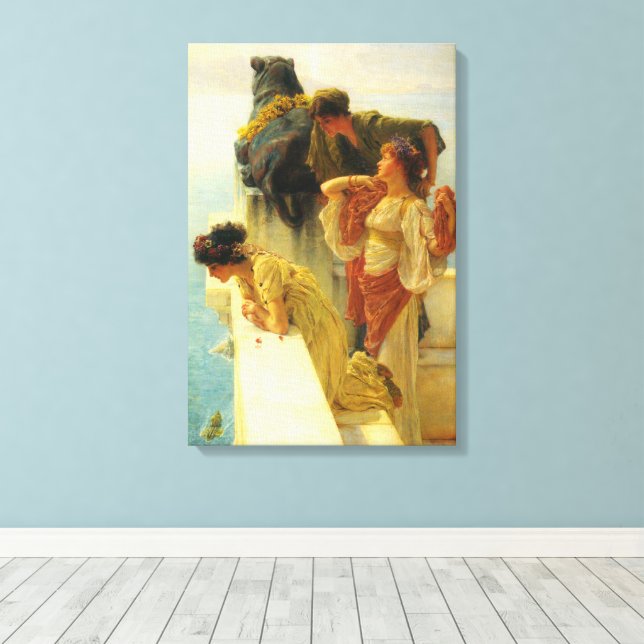 Toile Un coin de choix par Sir Lawrence Alma-Tadema (Insitu (Plancher de Bois))