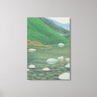 Toile Un coin silencieux dans les montagnes