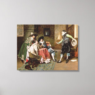 Toile Un conte s'engageant, 1894 (huile sur le panneau)