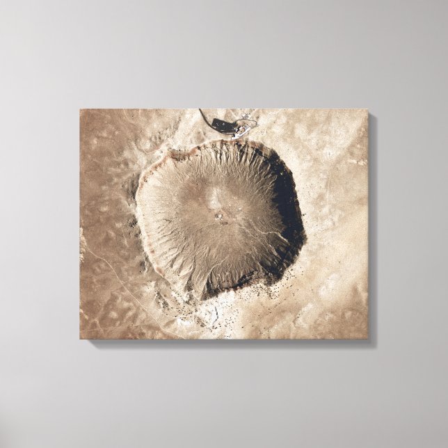 Toile Un cratère à impact météorologique (Recto)
