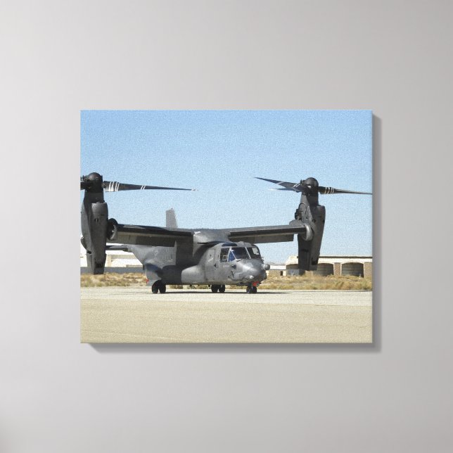 Toile Un CV-22 Osprey se prépare au décollage (Recto)