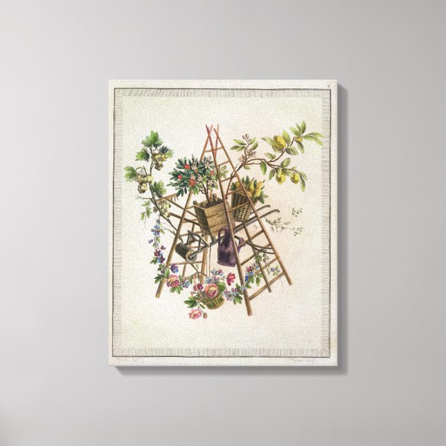 Toile Un design textile de jardin, de 'Oeuvre noma (Recto)