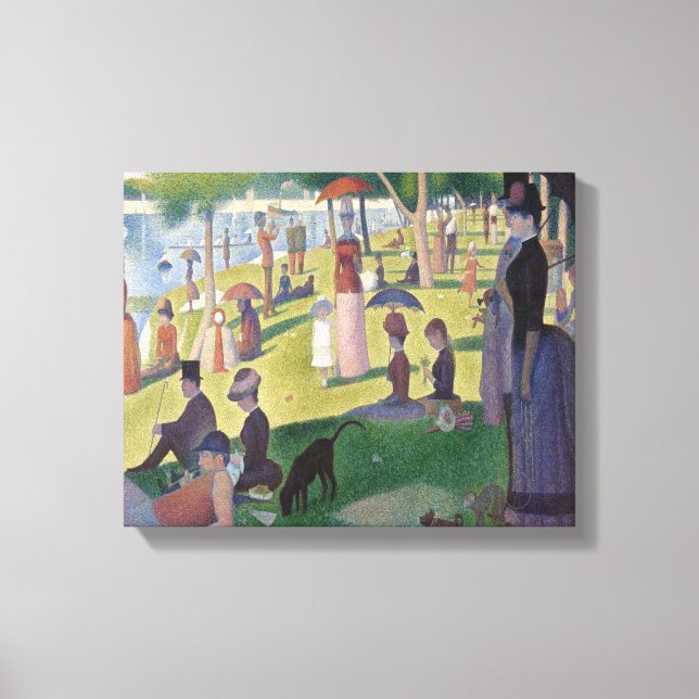 Toile Un dimanche à La Grande Jatte par Georges Seurat (Recto)