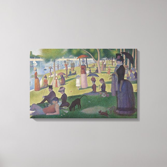 Toile Un dimanche après-midi par Georges Seurat (Recto)