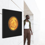 Toile Un dollar d'or 1853 pièce Arrière - plan noir<br><div class="desc">florenceK Minimalisme et simplicité Design conceptuel</div>