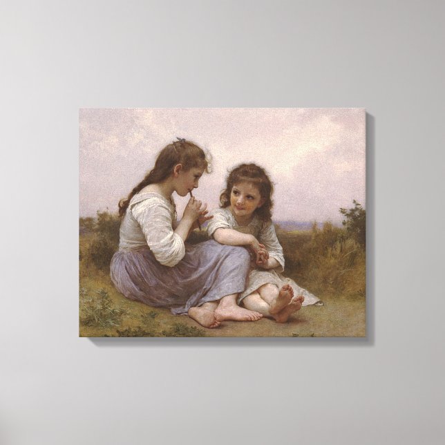 Toile Un enfant jeune fille (Idylle Enfantine) (1900) (Recto)