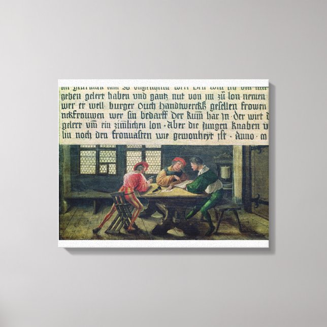 Toile Un enseignant scolaire (Recto)