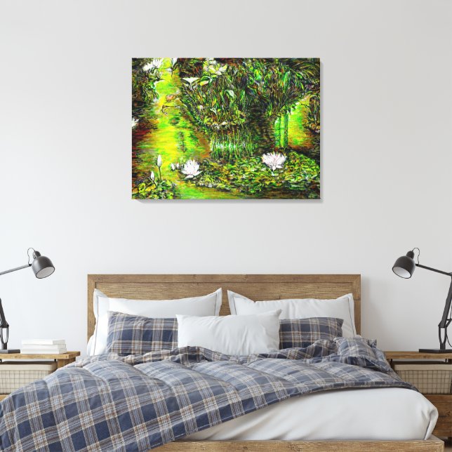 Toile Un étang avec des pensées impures (Insitu(Chambre))