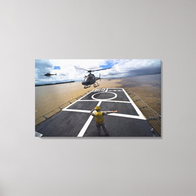 Toile Un Eurocopter brésilien se prépare à atterrir (Recto)