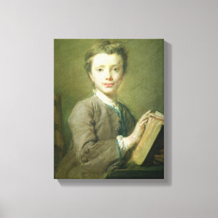 Toile Un garçon avec un livre, c.1740