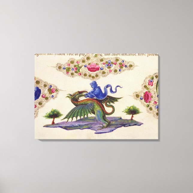 Toile Un géant et un monstre ailé (Recto)