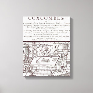 Toile Un groupe de Coxcombes par John Taylor