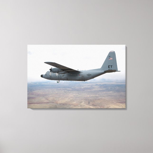 Toile Un Hercules C-130 s'envole dans le ciel (Recto)