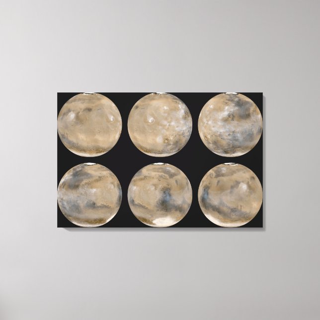 Toile Un hiver du centre-nord/sud sur Mars (Recto)