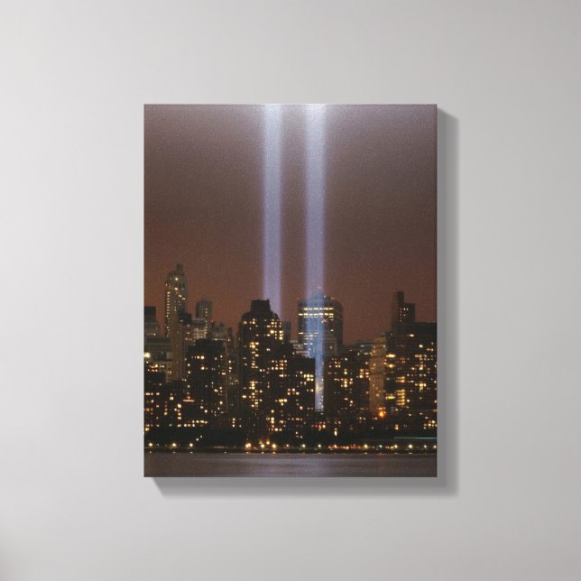 Toile Un hommage au World Trade Center à New York. (Recto)