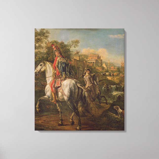 Toile Un Hussar à cheval, 1773 (Recto)