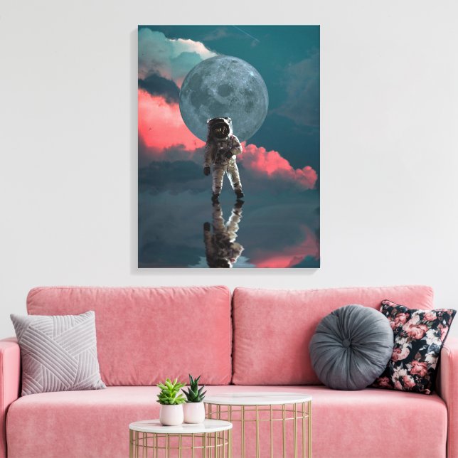 Toile Un Imaginaire impressionnant Photo d'astronaute (Insitu(Salon))