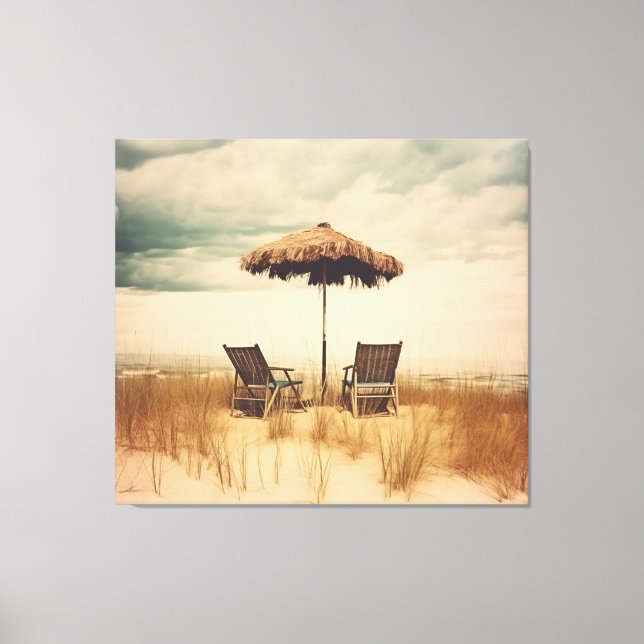 Toile Un instant de répit et de réalisme rétro-côtier (Recto)