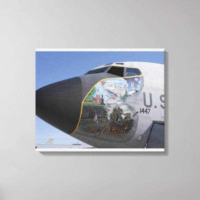 Toile Un KC-135 Stratotankeraffichant un nez patriotique (Recto)