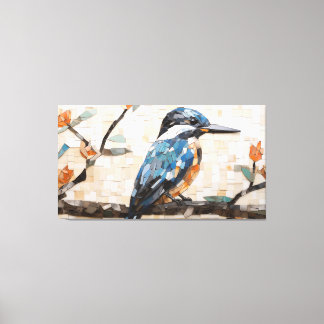 Toile Un Kingfisher Mosaic Design numérique moderne/mini